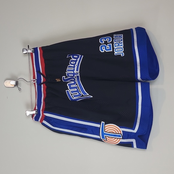Vintage Jordan #23 Space Jam 1996 Tune Squad Drawstring Waist Basketball Shorts - Picture 1 of 12